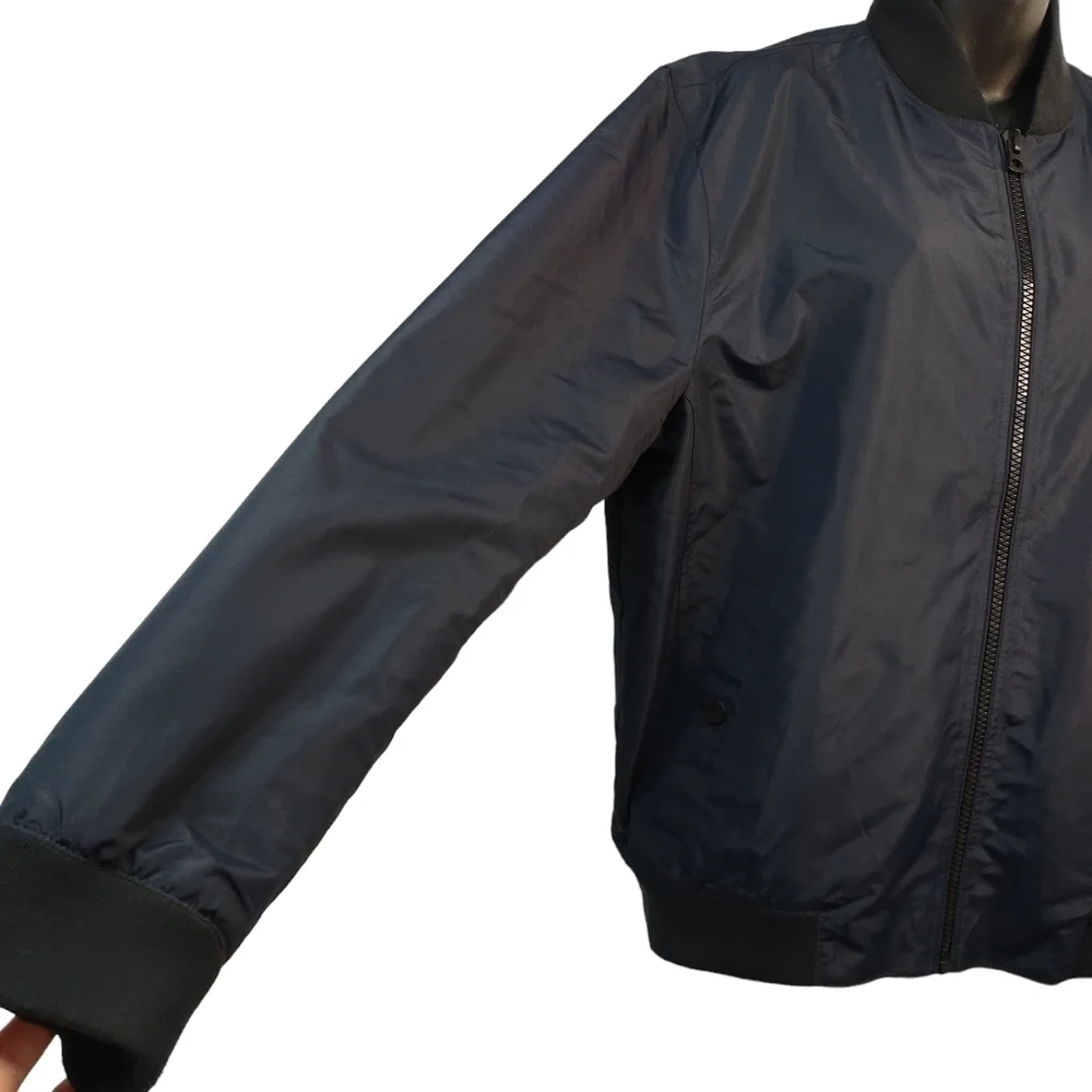 Lucky Brand Men's Navy Blue Jacket Collared Lined ZIP Up Size XL
